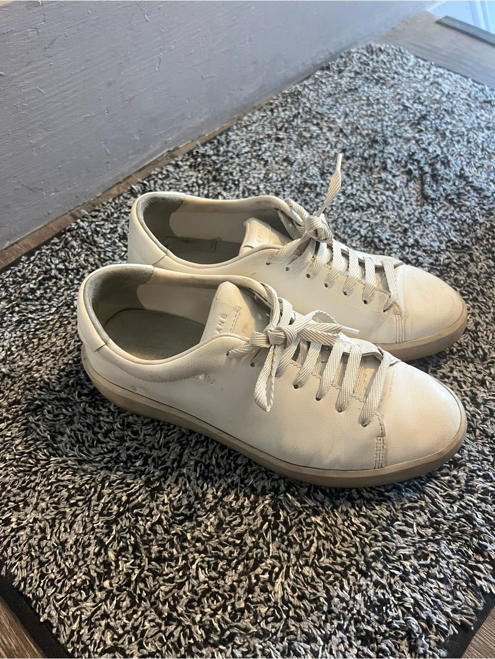 Everlane white leather sneakers